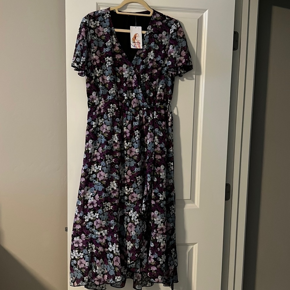 Pretty garden floral dress